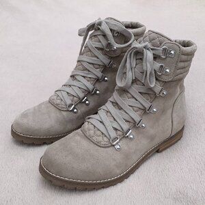 Carlos By Carlos Santana Donna Faux Suede Lace Up Booties Sz8